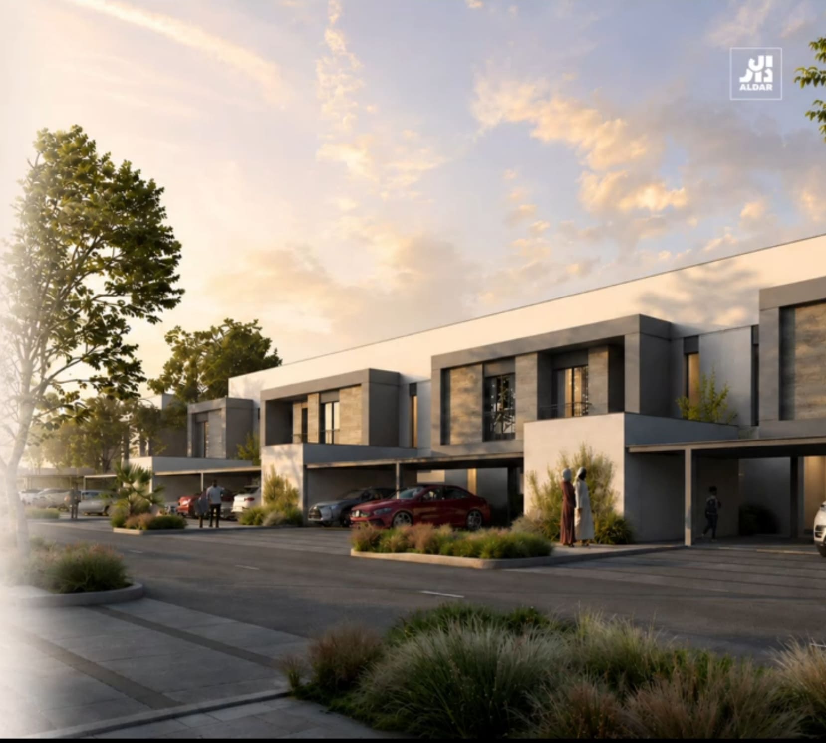 Townhouse exterior view