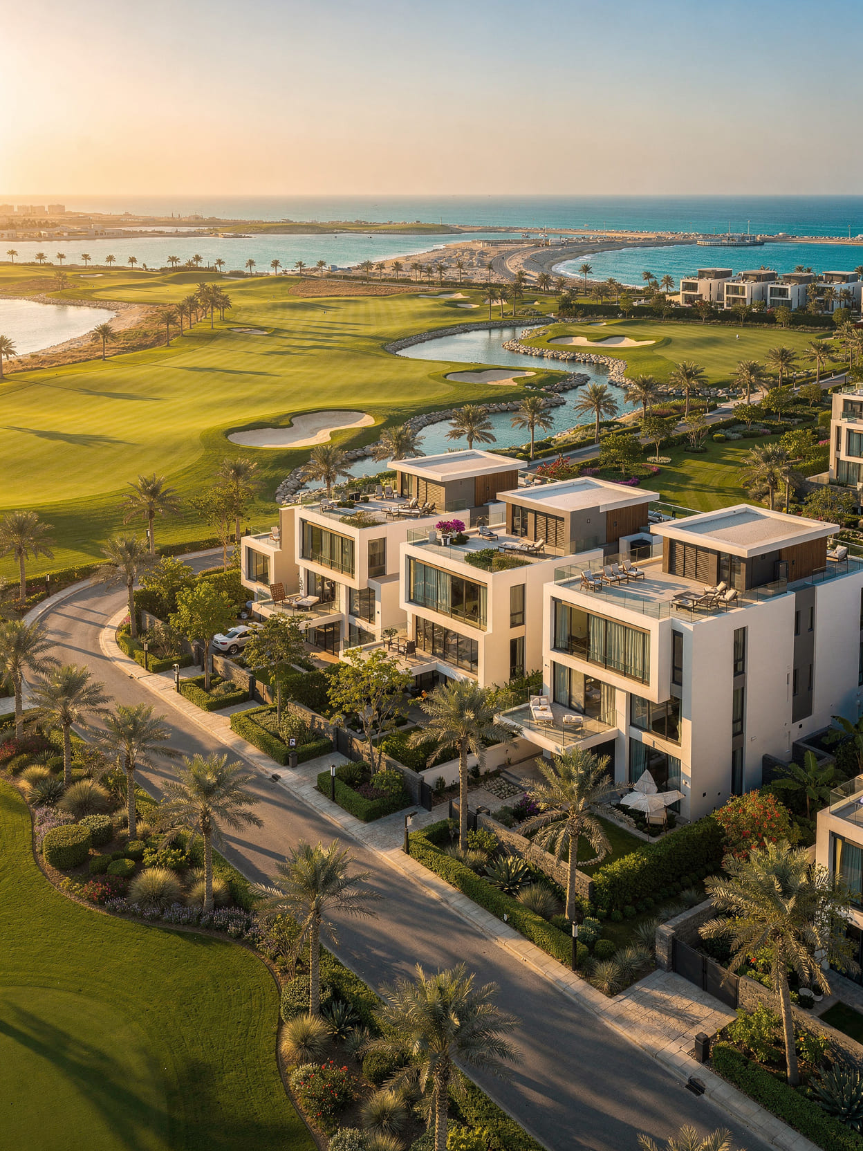Yas Island aerial lifestyle view